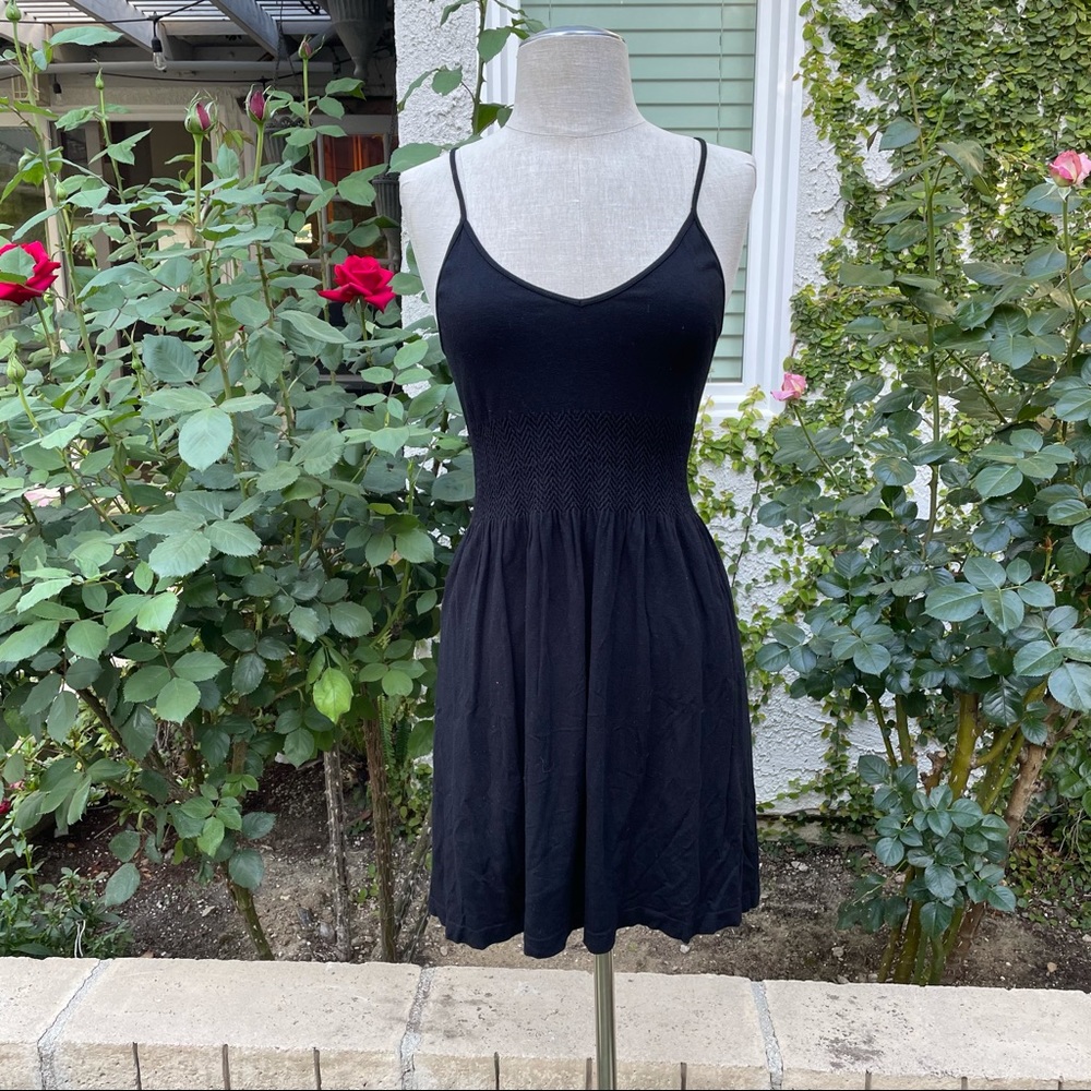 Black mini dress/M/beach cover up/FreePeople